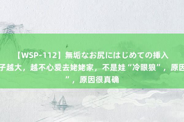 【WSP-112】無垢なお尻にはじめての挿入 为啥孩子越大，越不心爱去姥姥家，不是娃“冷眼狼”，原因很真确