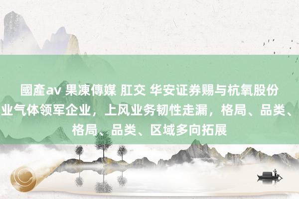 國產av 果凍傳媒 肛交 华安证券赐与杭氧股份买入评级，工业气体领军企业，上风业务韧性走漏，格局、品类、区域多向拓展